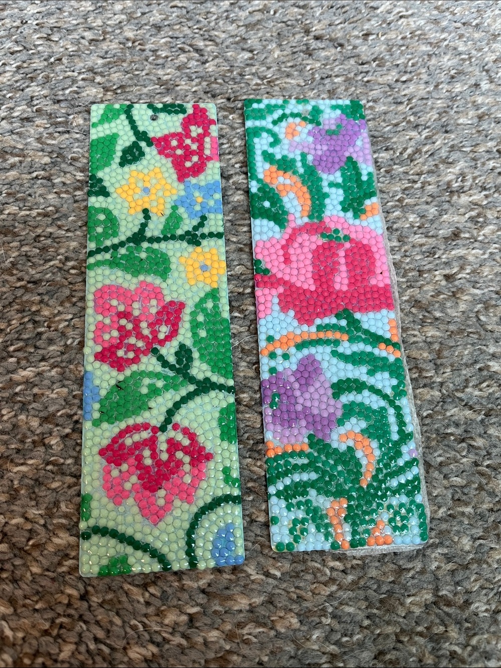 Homemade finished diamond art bookmark